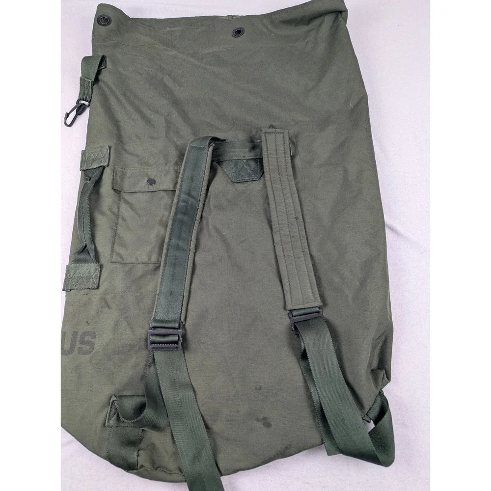 US Military Surplus Olive Drab Canvas Sea Bag Duffel Backpack 35x22